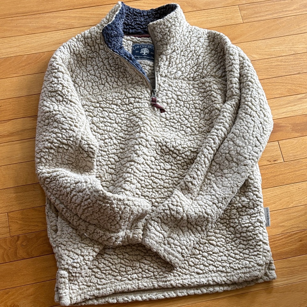 Women's Cozy Sherpa Zip-Up Sweater - Cream